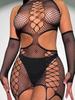 One Pieces Crotchless Bodysuit Sexy Open Bra Lingerie Women Fishnet Transparent Bodystocking For Sex Body Suits Erotic Costumes