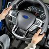 Car Steering Wheel Trim Cover Sticker for Ford F150 2015-2020 for F250 F350 2017-2022 Steering Wheel Molding Car Styling Acc