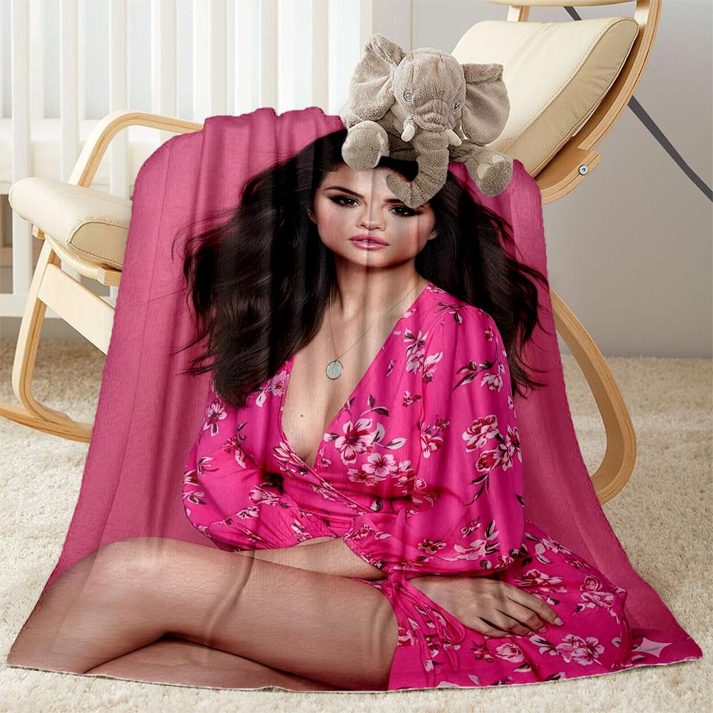 Selena Gomez Blankets are suitable for living rooms,making them an ideal choice for outdoor travel and gifts.