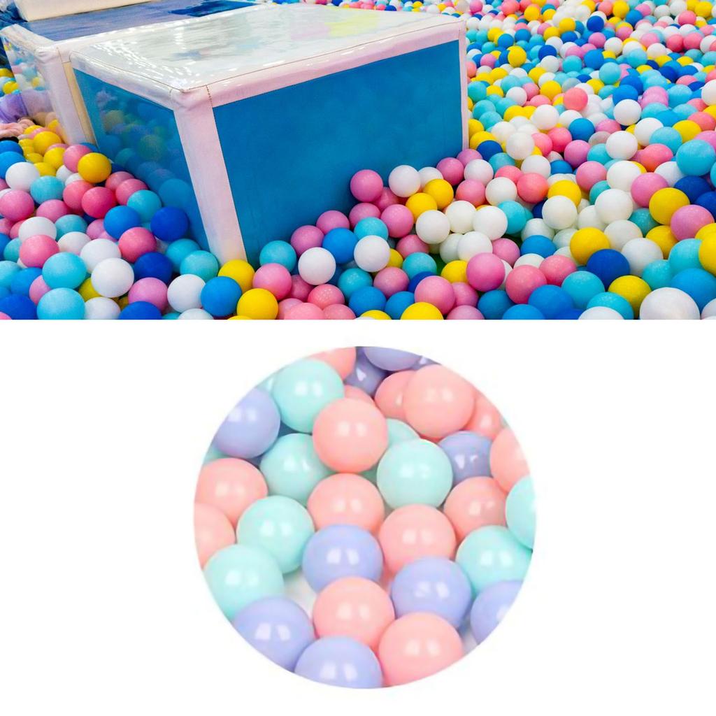 100pcs Kids Play Ball Funny Bright Color Reusable Ocean Ball for Pool Playground Tent