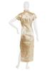 Clearstone Royal China Cosplay Halloween Cheongsam Dress Long S Gold Dragonfly/Gold Women's
