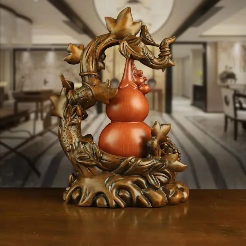 Glückskürbis-Ornamente im chinesischen Stil, die Reichtum anziehen, Dekoration für Zuhause, Wohnzimmer, Weinschrank, Ladeneröffnung, Einweihungsgeschenk