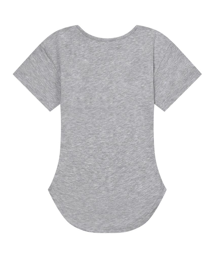 MUCENT Muse Cut U-Neck Crop Rounded Short Sleeve T-Shirt (5 Colors)