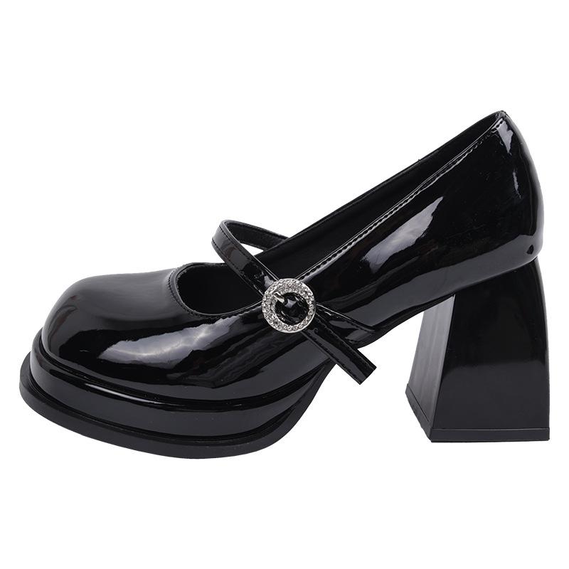 

Туфли на высоком каблуке женские свадебные туфли французское слово с надписью Мэри Джейн туфли водонепроницаемые туфли на толстом каблуке бежевые темпераментные туфли подружки невесты 39