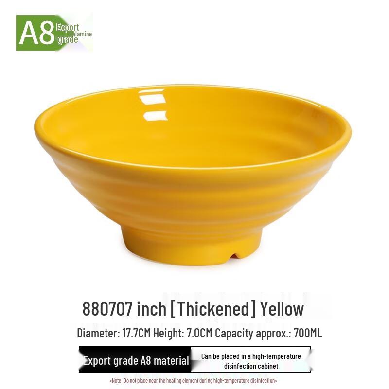 

HANDUNYOU Thickened Melamine-Style Plastic Soup Bowl