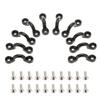 10pcs Nylon Bungee Deck Loops Tie Down Pad Eye with 20 Screws for Boat Kayak Deck Rigging Kit