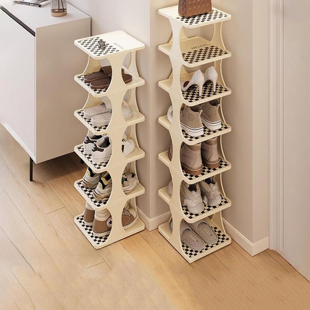 Kompaktní stojan na boty – ideální pro malé prostory a úzké vchody – Vícevrstvý úložný box na boty pro domácnost, kancelář nebo ubytovnu