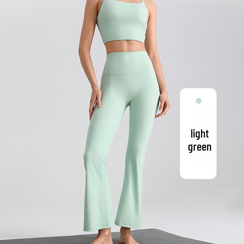 LULU Nude Feel Outdoor Fitness Petite Wide-Leg Flare Yoga Pants for Women