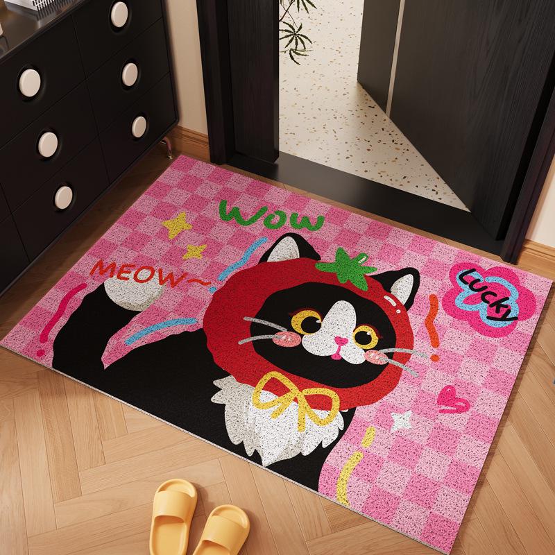 Apple Cartoon Anti-Slip Stain-Resistant Door Mat – Easy To Clean & Wear-Resistant