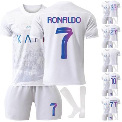 2324 Riad Neumond Auswärts Fußballtrikots Shorts Socken Set Neu Shorts Socken Outfits