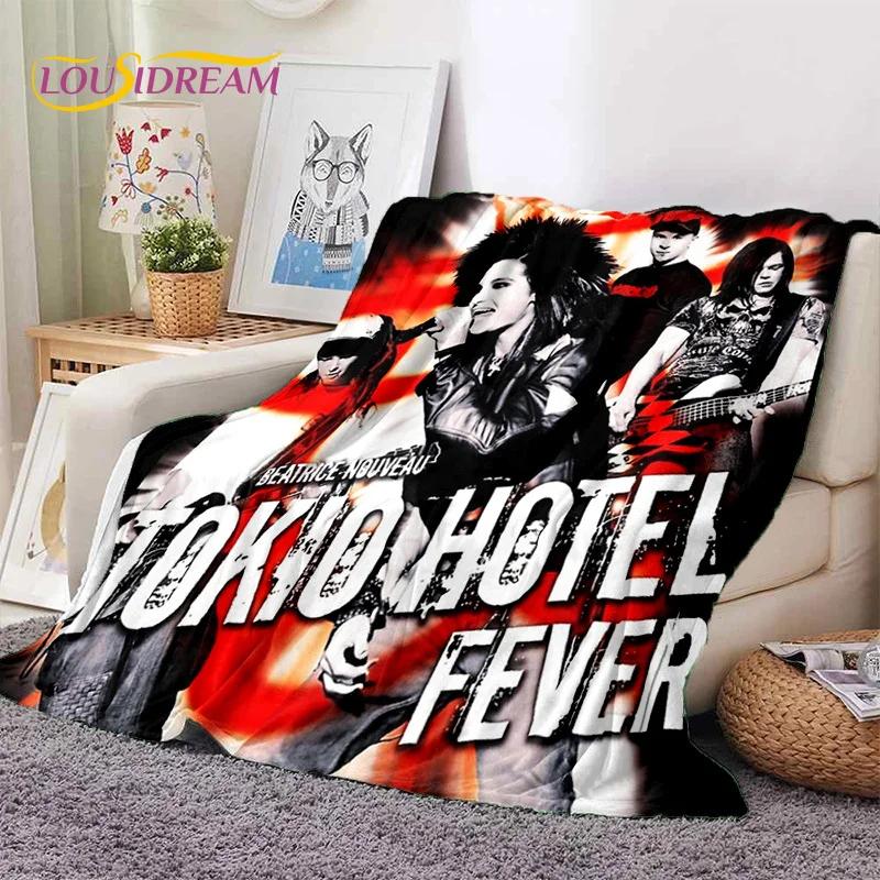 Rock Band Tokio Hotel Bill Kaulitz Soft Flannel Blanket for Bed Bedroom Sofa Picnic,Throw Blanket for Cover Outdoor Leisure Gift