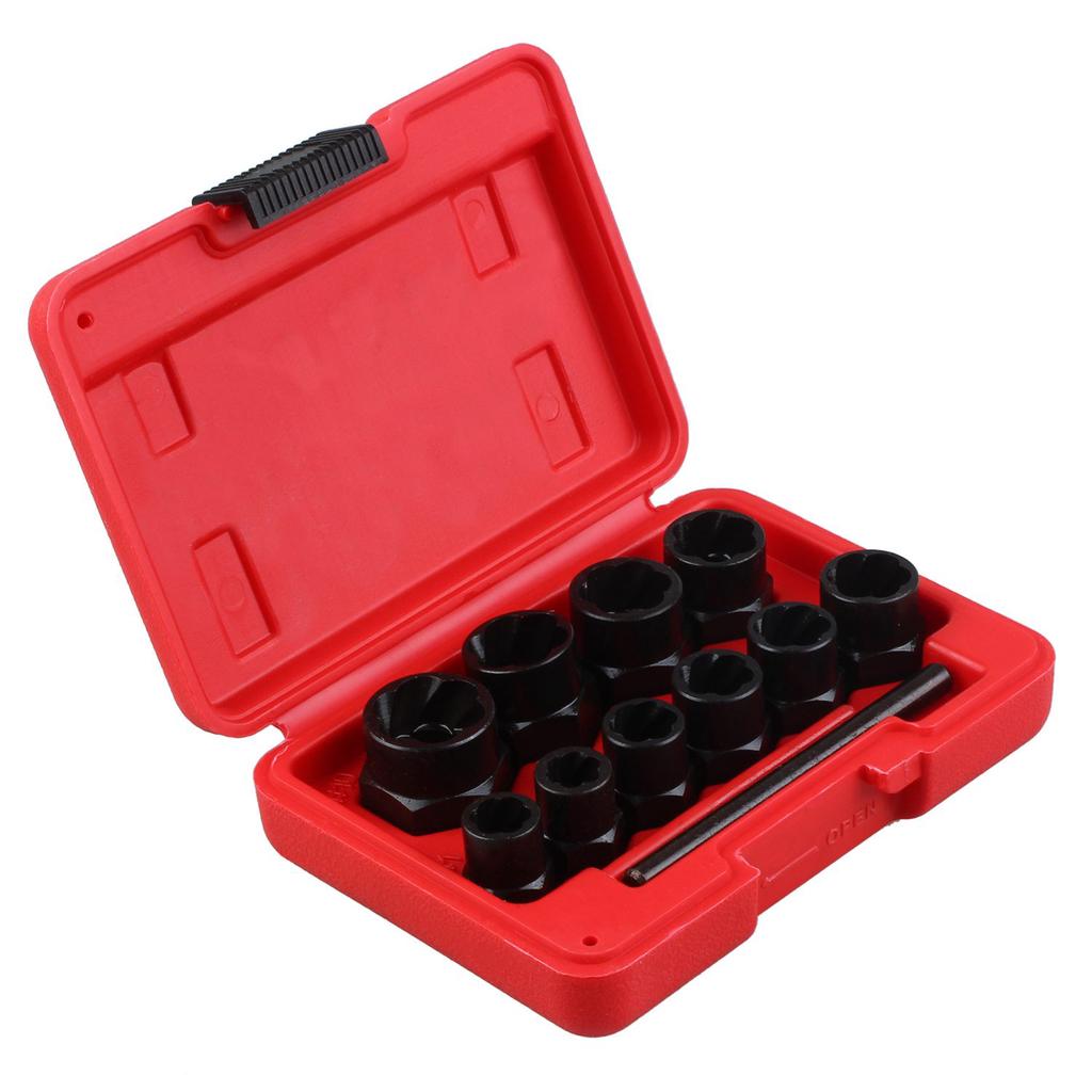 Locking Wheel Nut Removers 11pc Nut Bolt Stud Extractor Twist Socket Set Locking Wheel Nut Removers 11pc Nut Bolt Stud Extractor Twist Socket Set