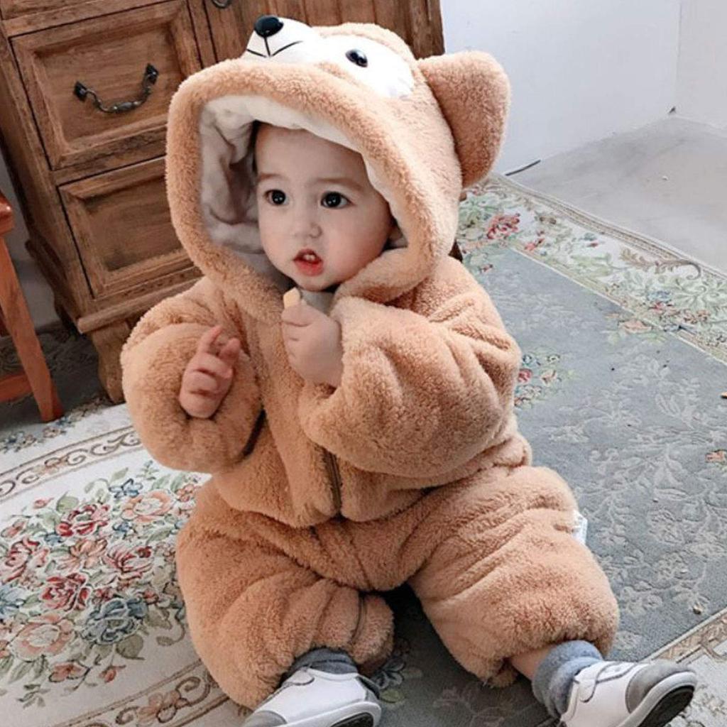 monoii Baby Kigurumi Bear Warm Baby Halloween Bear Bear d454 Romper, Clothes, Costume, Coverall, Costume, Cosplay,