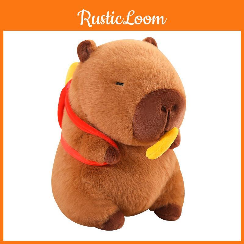 Toy Plush Capybara Cartoon Cute Stuffed Doll Room Decoration Kid Gift Holiday