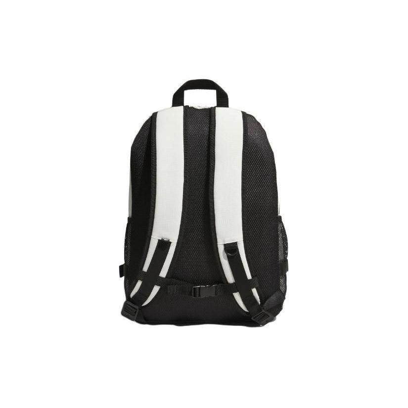Adidas Solid Color Outdoor Zipper Backpack Women Backpack Han-Jade-White JF6590