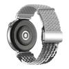 For Huawei Watch GT 4 41mm Universal 18mm Watch Strap Woven Wrist Band with Silver Magnetic Buckle