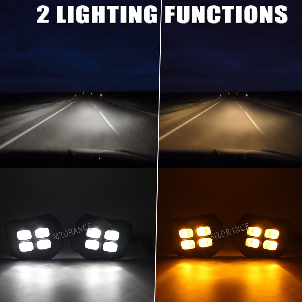 1Pair LED DRL Fog Light for Toyota Tacoma 2016 2017 2018 2019 2020 2025 2025 Daytime Running Lights Front Bumper Driving Lamp
