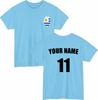 Personalised Uruguay Football TShirt Custom Name And Number Sports Lover Top