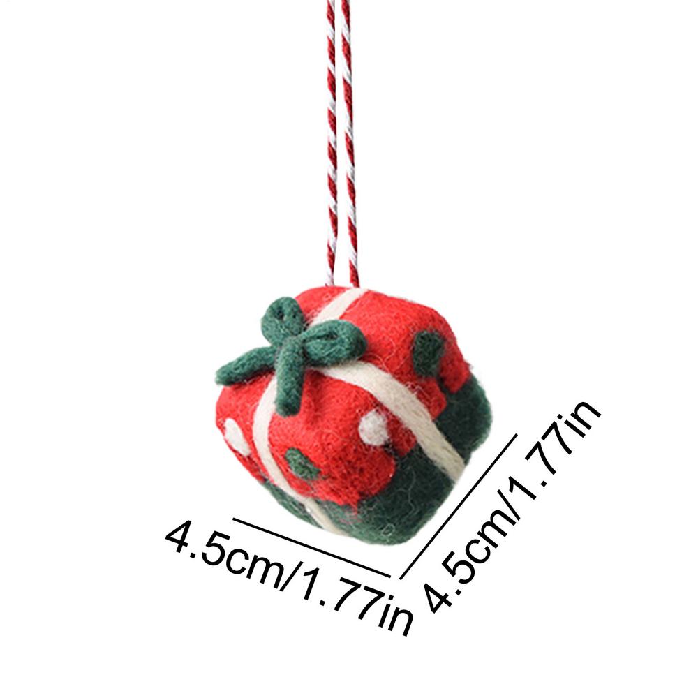 Felt Ornaments For Christmas Tree 3D Handmade Portable Pendant Wool Felt Ornaments For Family Friends Kids Holiday Gathering