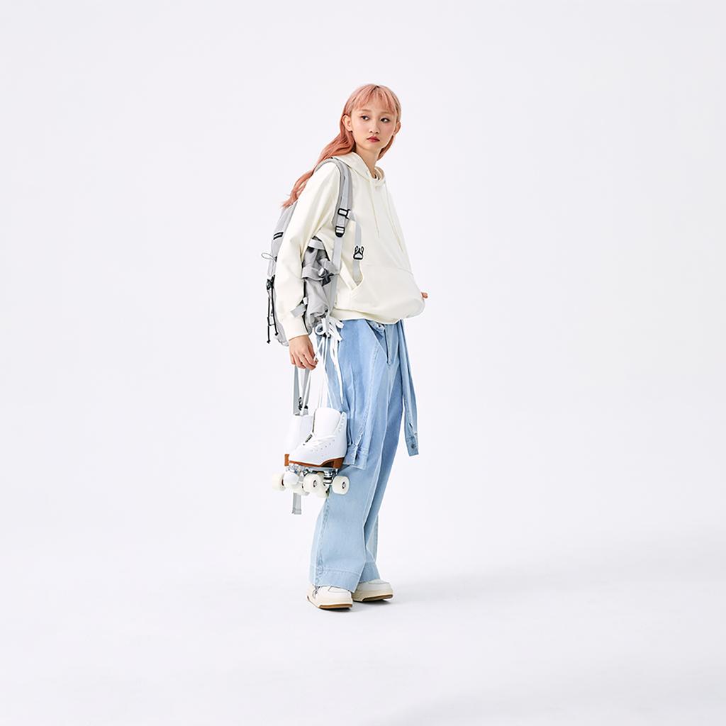 New MLB New York Yankees Basic Collection SS25 Sweatshirt Unisex Ivory 3AHDB0851-50CRS