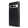For Google Pixel 7 Pro 5G Case Textured Leather Wallet Phone Cover with Strap
