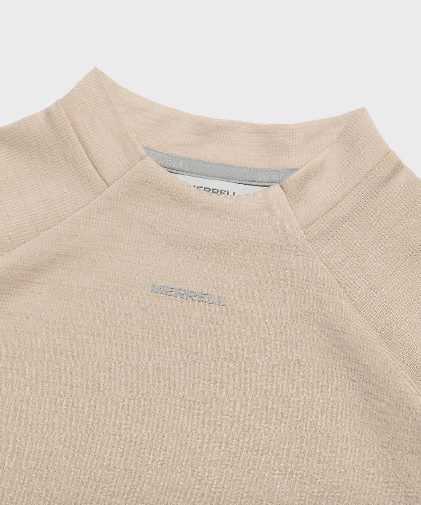 MERRELL [Women] Hike Mock Neck Long Sleeve T-Shirt Light Beige