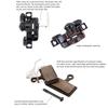 Aluminum Alloy MTB Brake Caliper Front/Rear Line Pulling Bicycle Mechanical Disc Brake Set 160mm Light Bike Pushes Caliper