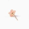 BLOOM Official 10K Pink Gold December Birth Christmas Rose Women's Earrings, Flower, (Single Ear) 0222-8992-0019-0000