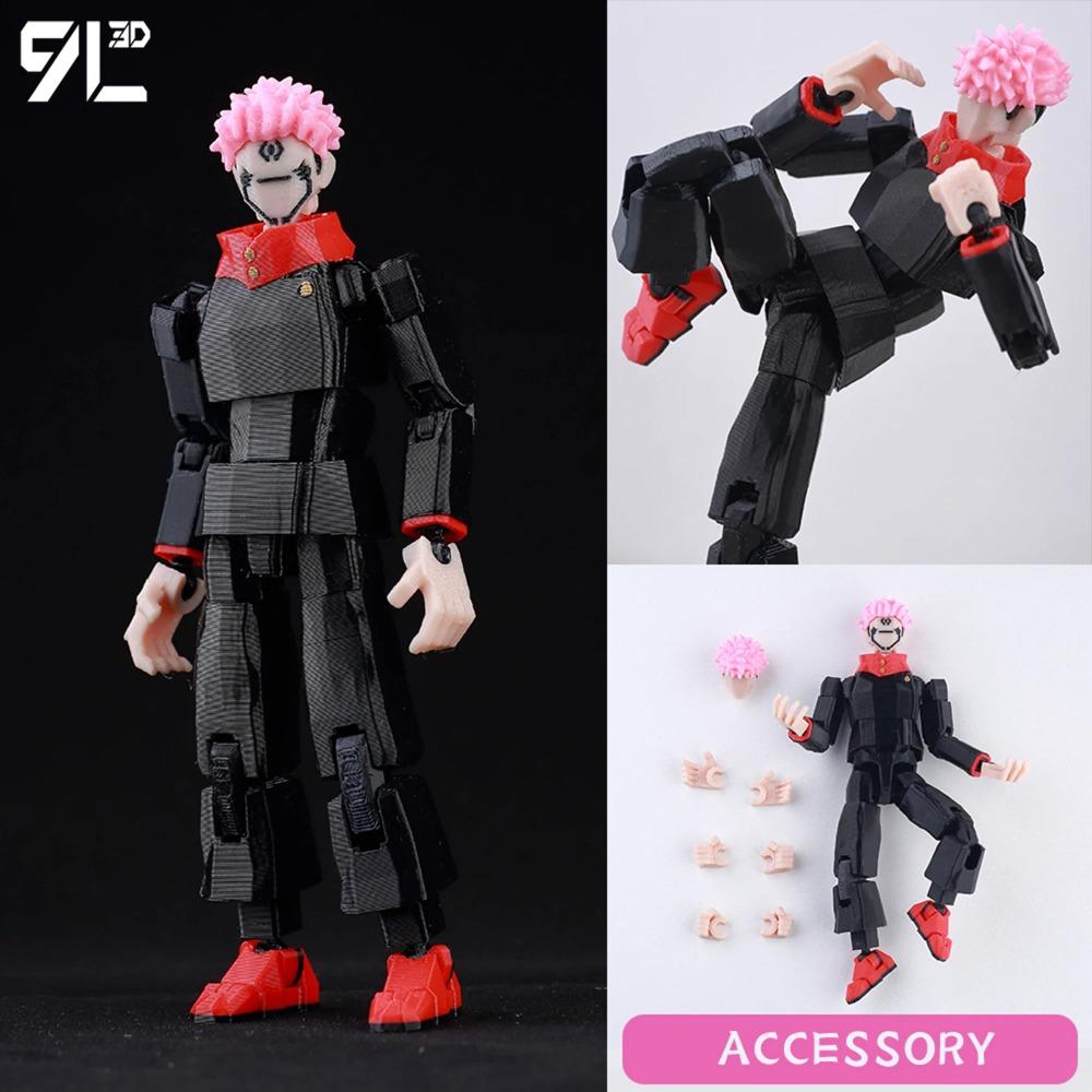 9L3D Printed Lucky Dummy 13 Jujutsu Kaisen Fushiguro Toji Anime Multi-Jointed Shapeshift Toys Action Figures Mannequin Model