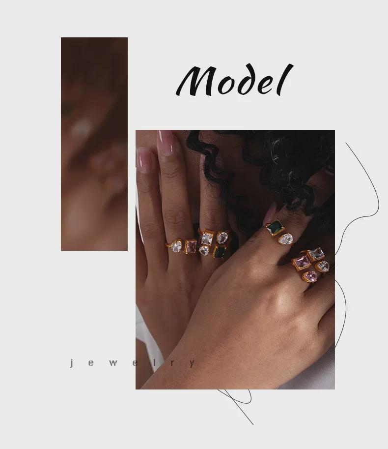 Adjustable Titanium Steel Open Ring: Versatile, Fashionable, Light Luxury, Fade-Resistant.