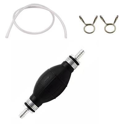 8mm Hand Water And Petrol Transfer Pump With 1m&0.8m Hose For Car Boat Marine Outboard For Oil Diesel Oil Transfer
