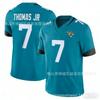 3rd Gen Embroidered Football Jersey Men Jaguars 7 Black Thomas Jr. Sports Uniform