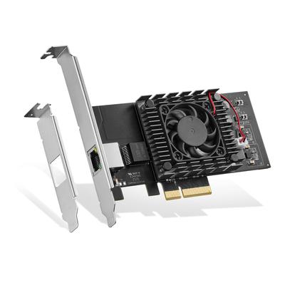 Binardat 10G Ethernet PCIe Network Adapter, Intel X540 Chip LAN Controller, 10G1G100Mbps Ethernet RJ45 NIC Card for WindowsLinux