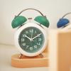 Large alarm clock wakes up creative students and children mechanical metal bell mute night light bedroom desktop clock F18