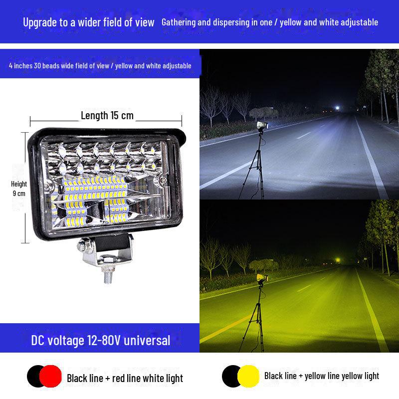 

Светодиодный прожектор 12-24 В для грузовиков, экскаваторов, сельскохозяйственной техники, погрузчиков - модификация фар, заднего хода, противотуманных фар. Single Pack