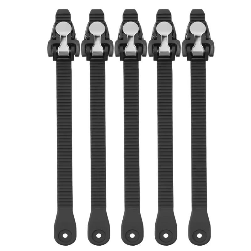 Auto Roof Rack Cargo Tie Down Strap 25cm Heavy Duty Rubber Grip Buckle Reusable Elastic Lashing Connectable Band for ATV UTVs
