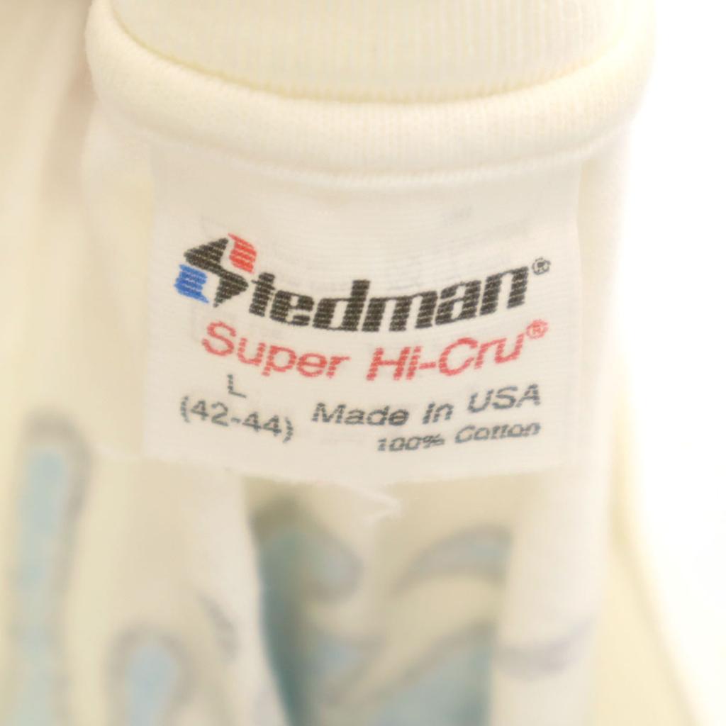 STEDMAN 90s Old USA made LIFE'S A BEACH Back print Short sleeve Surf print T-shirt Men's Used