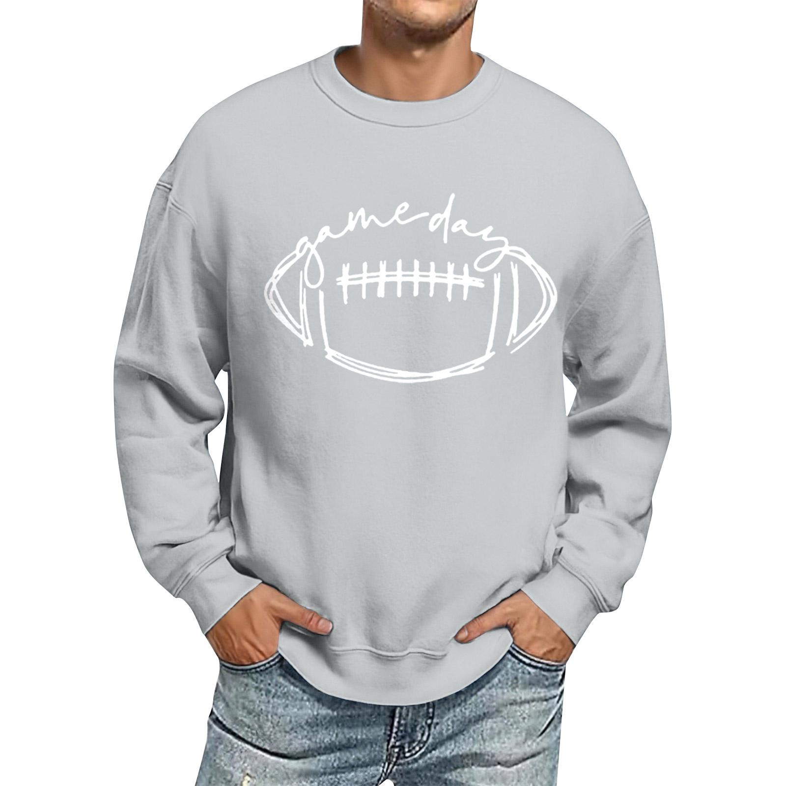 

Мужской свитшот оверсайз с длинным рукавом и круглым вырезом, повседневный свободный L