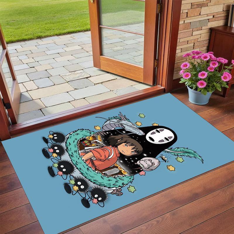 Crystal Velvet Rug Soft Non Slip Indoor Floor Mat Home DecorSpirited Away