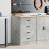 Garage Storage Cabinet Gray Concrete 60X51X85 Cm