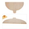 Set Of 4 Natural Wood Pizza Paddles with Ergonomic Handle Half Round Board for Baking Breads Suchis Cooking Tool
