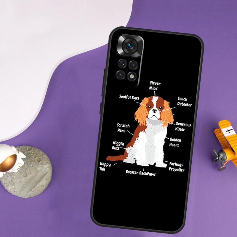 Cavalier King Charles Spaniel Dog Case For Xiaomi Redmi Note 13 Pro 14 12 9 10 11 Pro 10S 11S 12S Redmi 10C 13C 14C 12C Cover