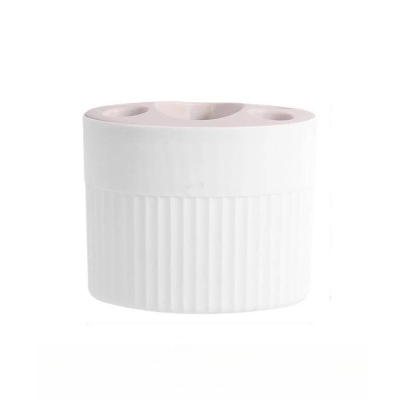 Toothbrush Holder Bathroom Organizer Countertop Stand Drainage Holes For Toothpaste Cup Razor Non Slip Plastic Keep Dry