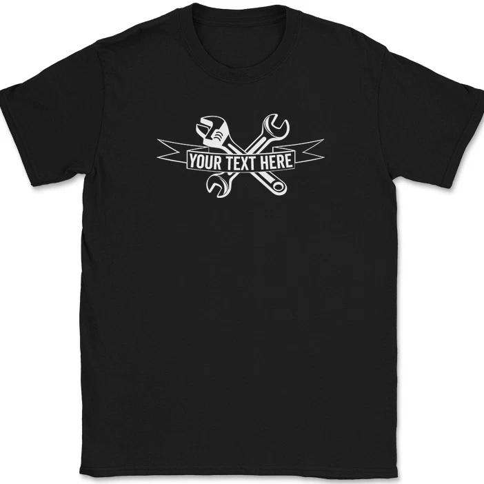 Mechanic Your Text Here Custom T-Shirt Personalized Car Truck Tee