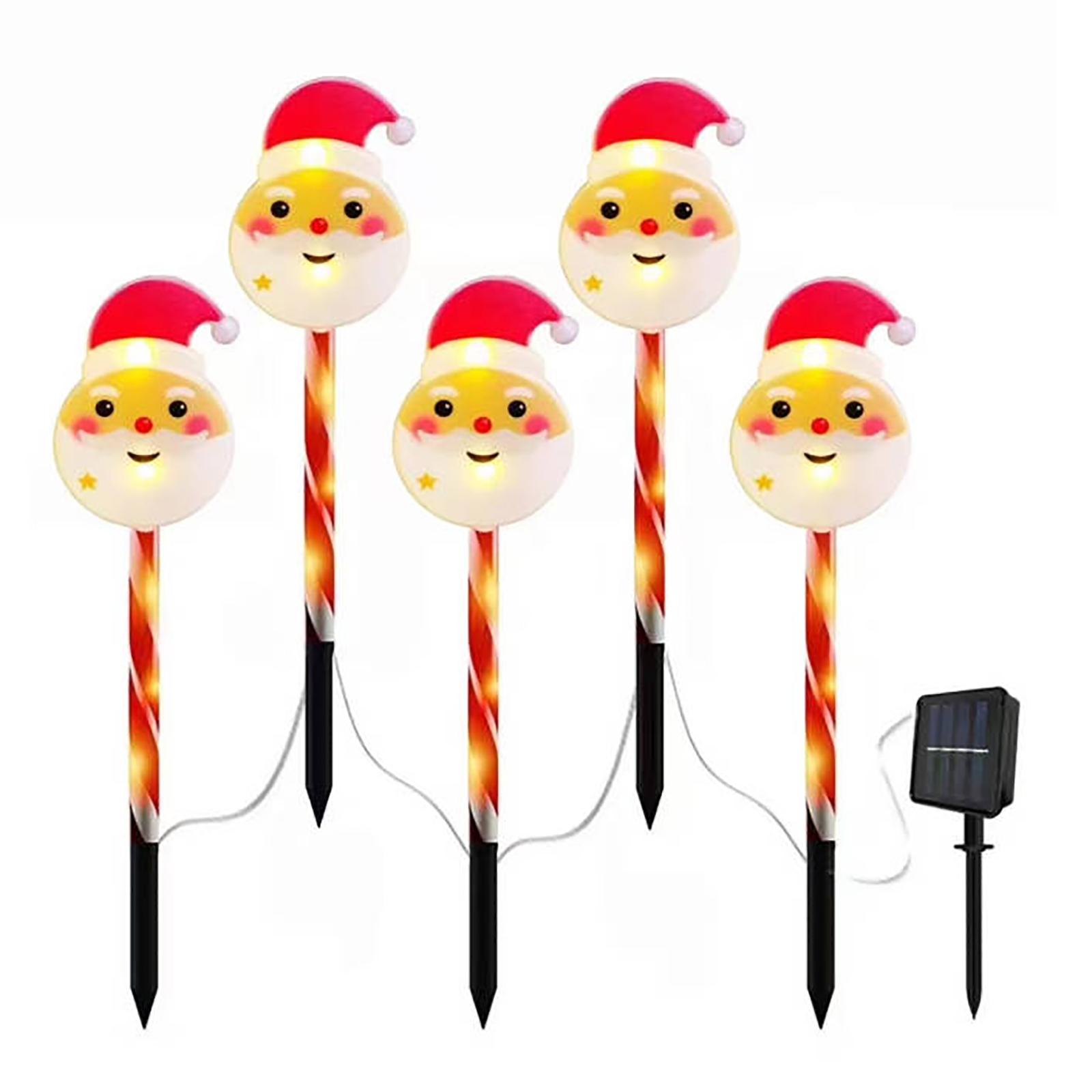 

Солнечный светодиодный напольный светильник, Моделирование, Рождественское уличное украшение, 16,02 дюйма, Многоцветный, Пластиковый материал. One Size белый