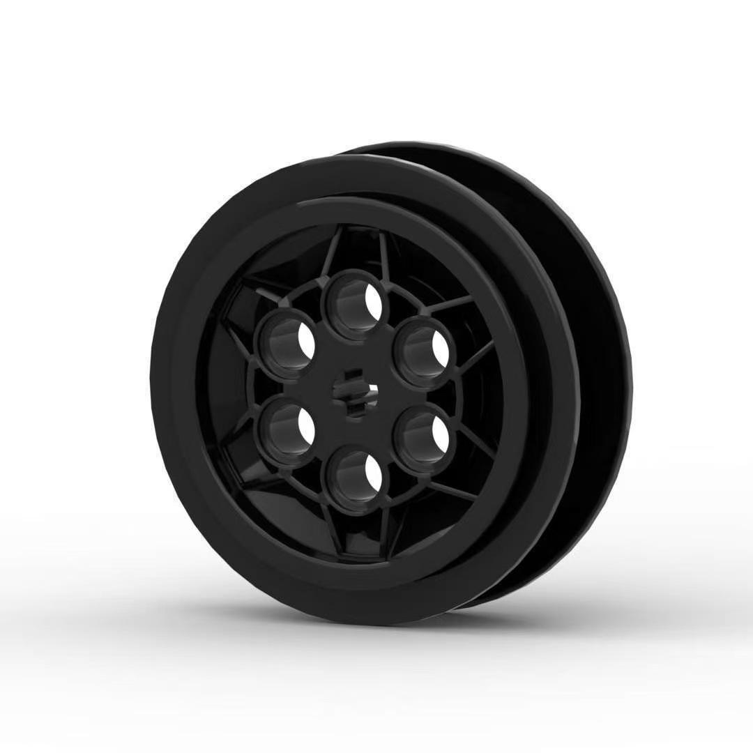 50g Domestic Technic Building Block Parts: Small Mechanics & 43.2x18mm Wheel Hub