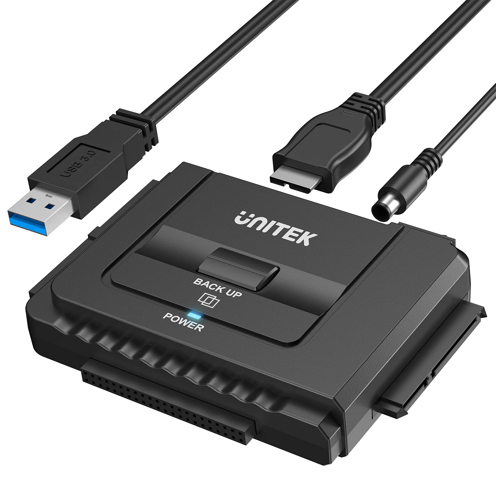 

Unitek IDE SATA Dual Drive Replacement Adapter Compatible with HDD SSD Optical Drive Converter Up to 18TB 5Gbps Power Adapter Included External Drive