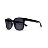 Gucci Versatile Black Frame Sunshade Polarised Plate Frame Square Sunglasses Unisex Couple Black