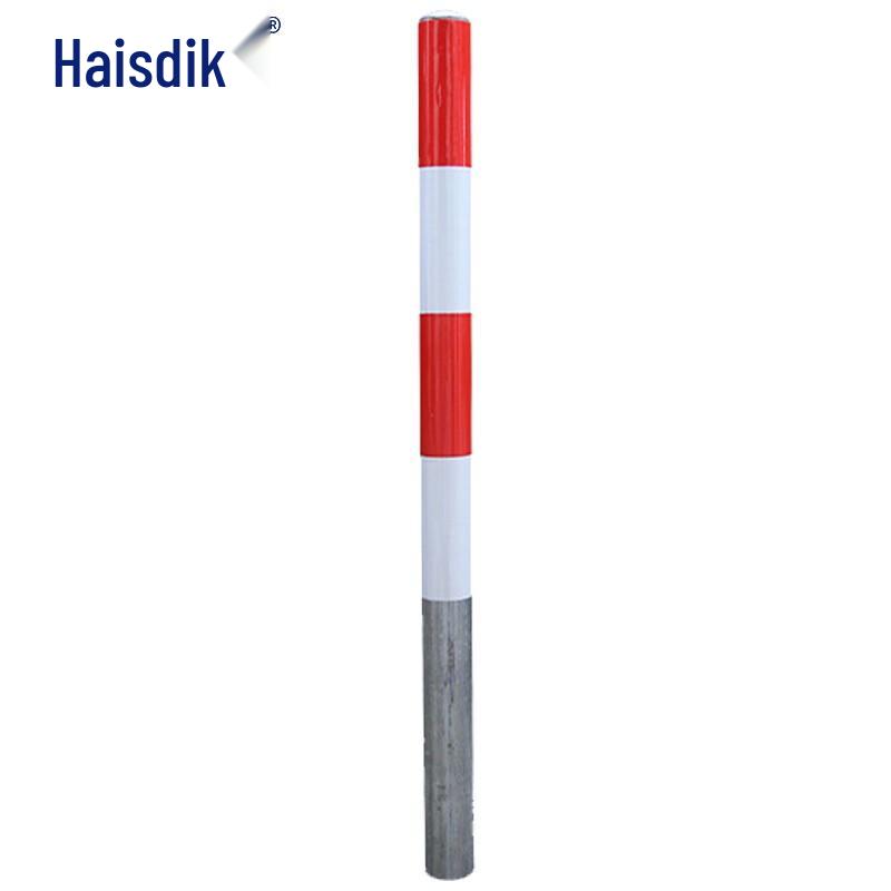 Pre-embedded Steel Reflective Warning Post Φ89mm*1.2m