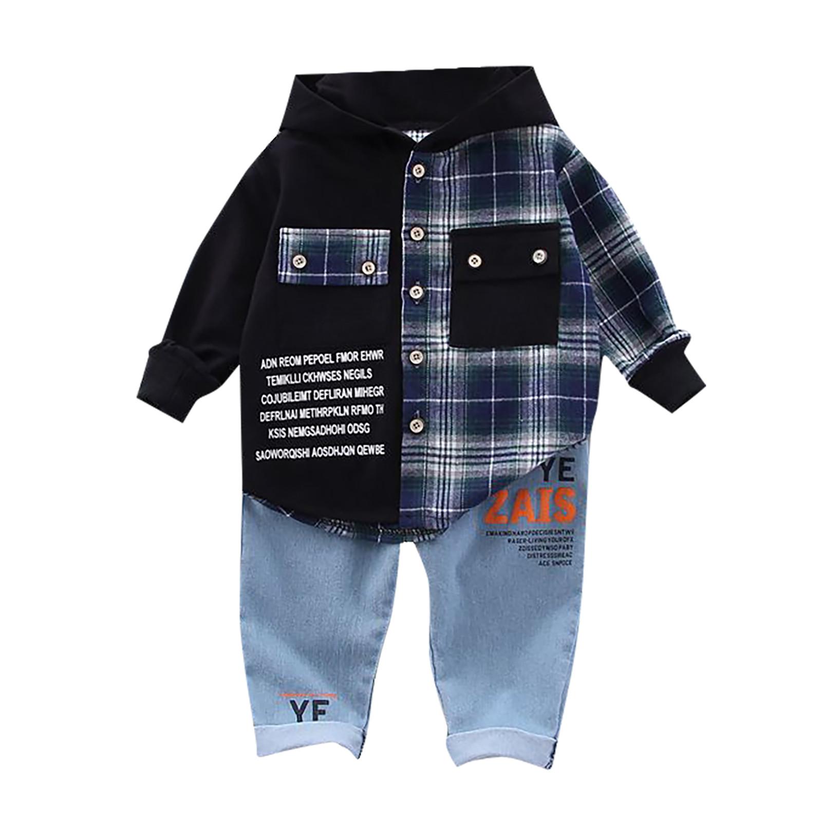 

Детский комплект, весенне-осенний новый маленький и средний детский спортивный комплект, мужской и женский милый комплект из двух предметов для малышей 120 тёмно-синий